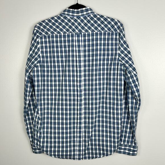 Ben Sherman Blue and White Checkered Dress Shirt - Picture 6 of 15